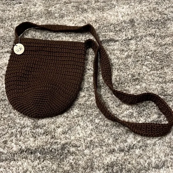 The Sak brown crocheted cross body bag - Picture 2 of 5